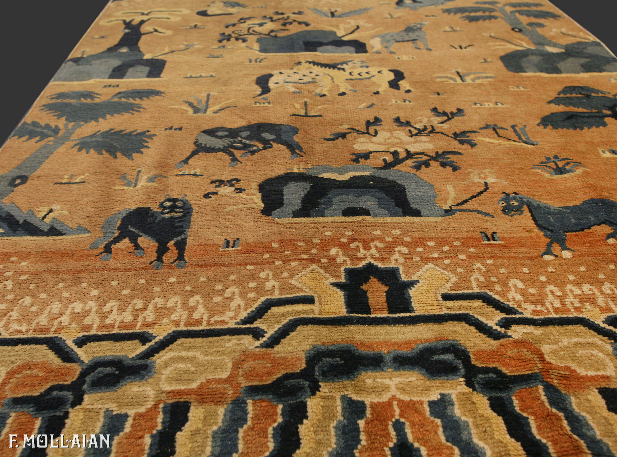 Antique Ningxia Chinese Rug n°:40652929